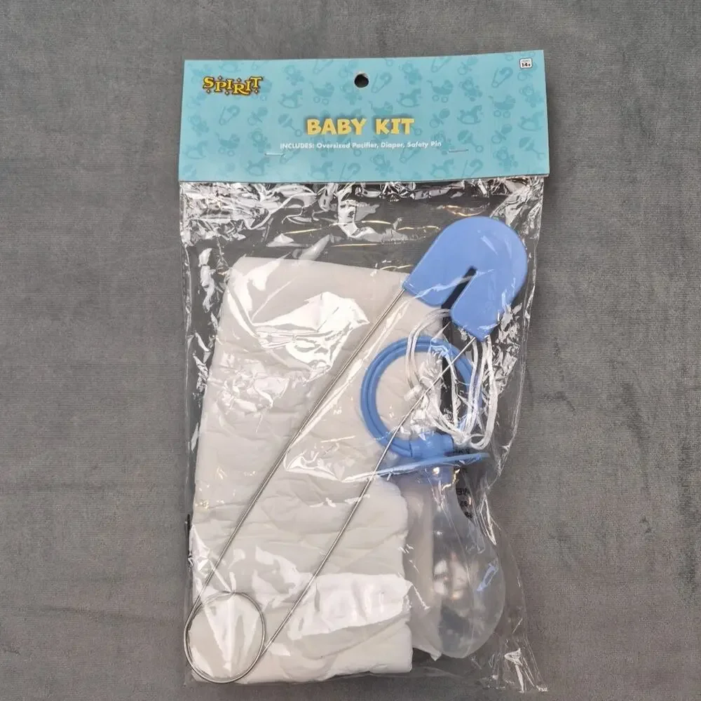 Big Baby Adult Costume Baby Kit Dress Up Cosplay Halloween Blue Spirit Halloween - Picture 2 of 7